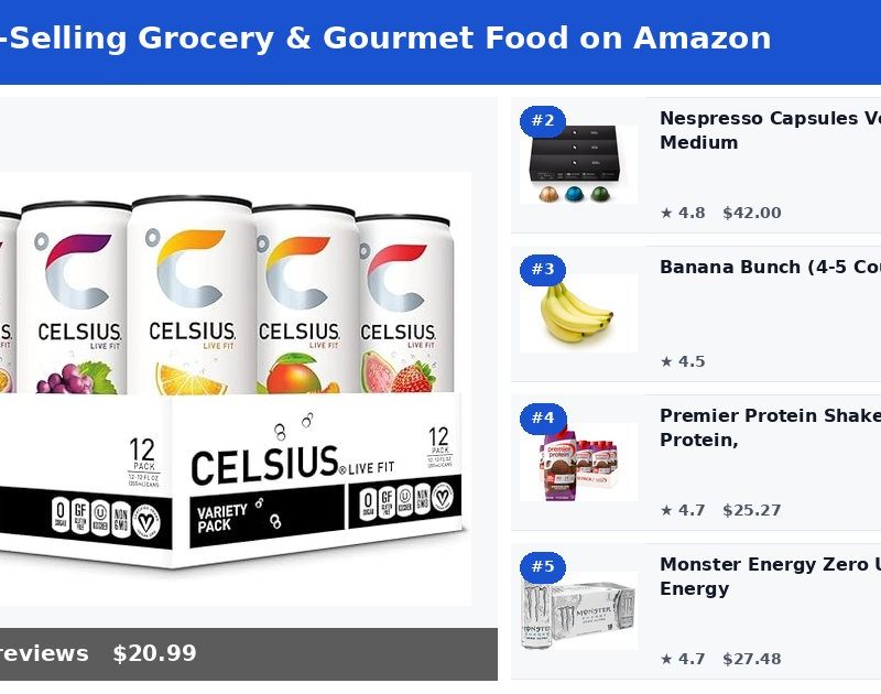 Top 5 Best-Selling Grocery & Gourmet Food on Amazon (May 2026)
